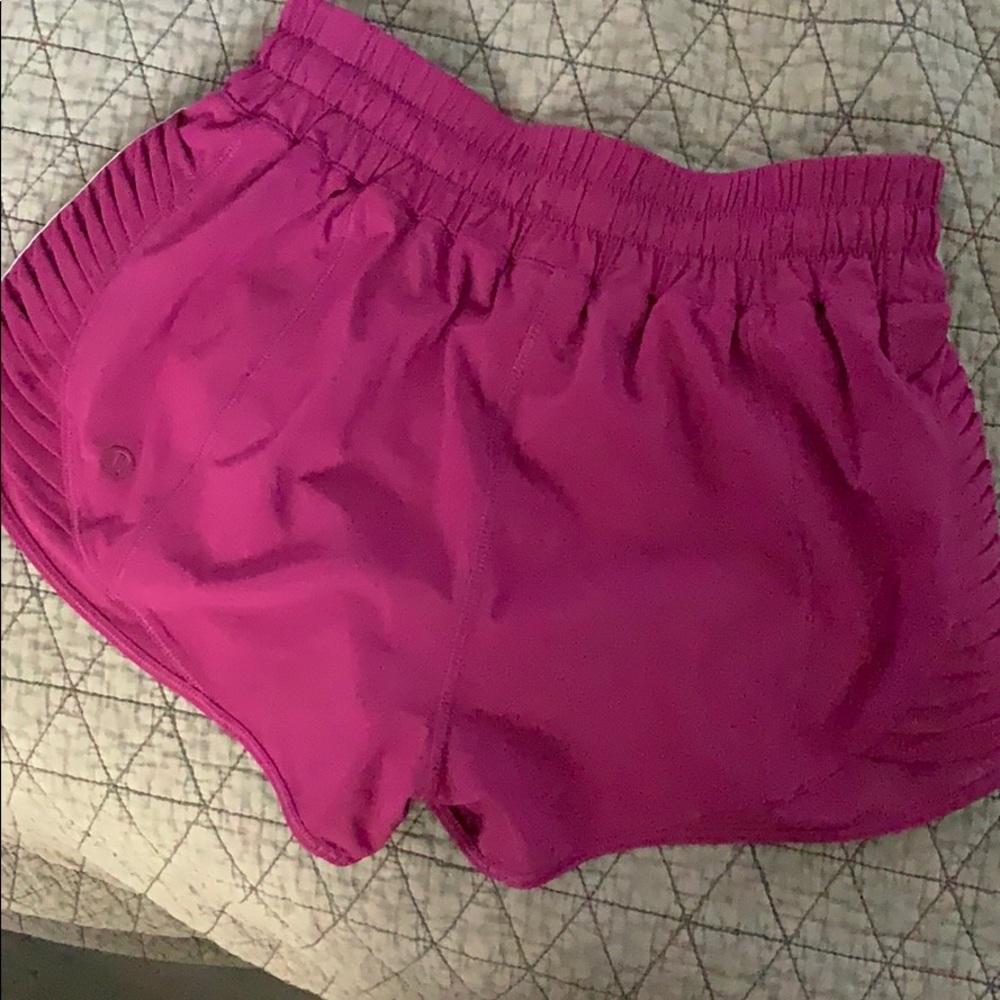 Lululemon Magenta shorts size 4!